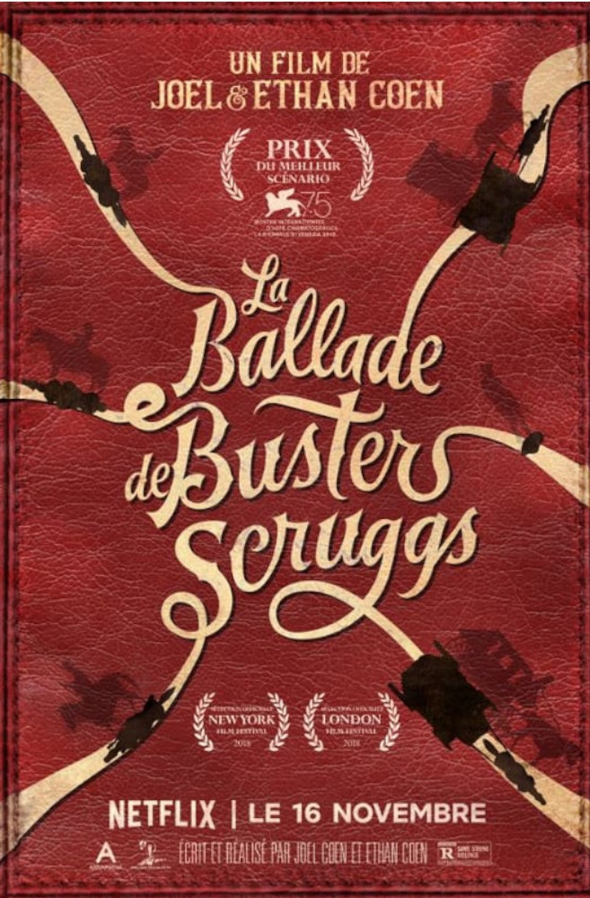 film sur l'or Affiche La Ballade de Buster Scruggs
